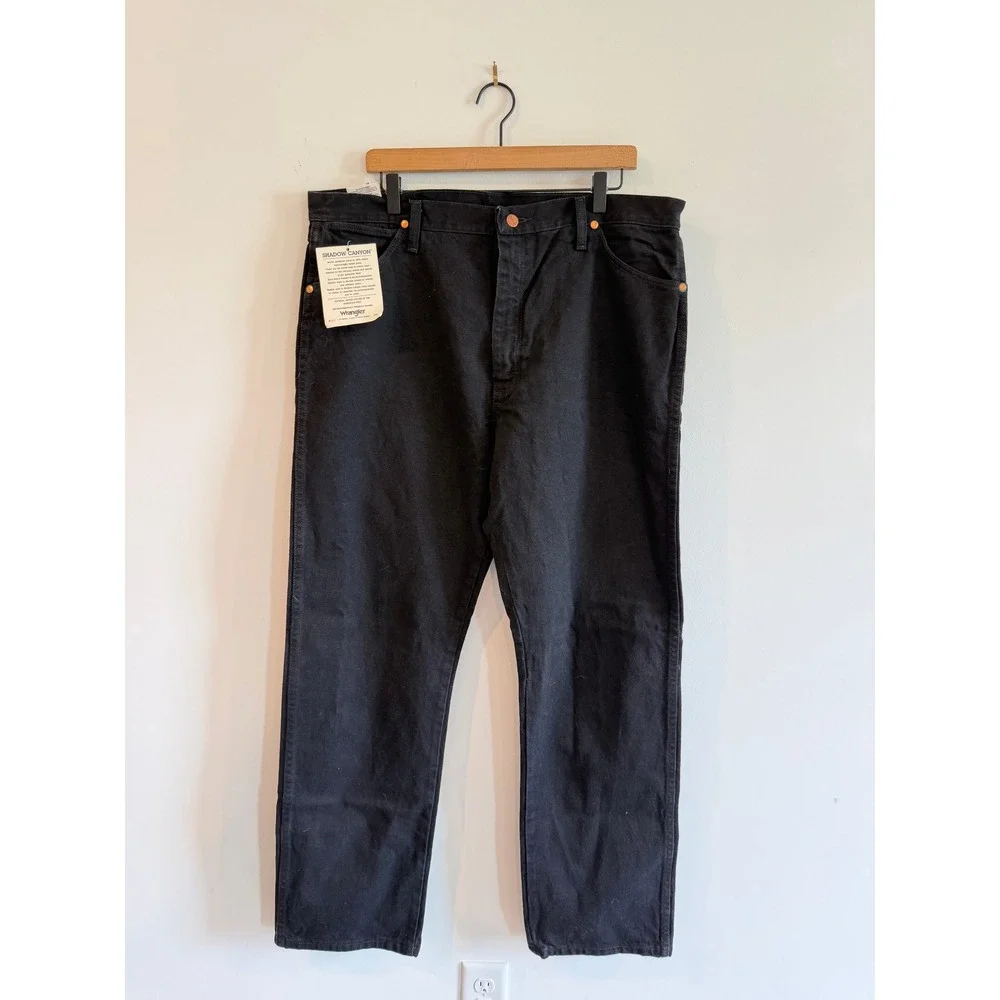 NWT Wrangler Shadow Canyon Cowboy Cut Jeans Black 13MWZWK 38x32